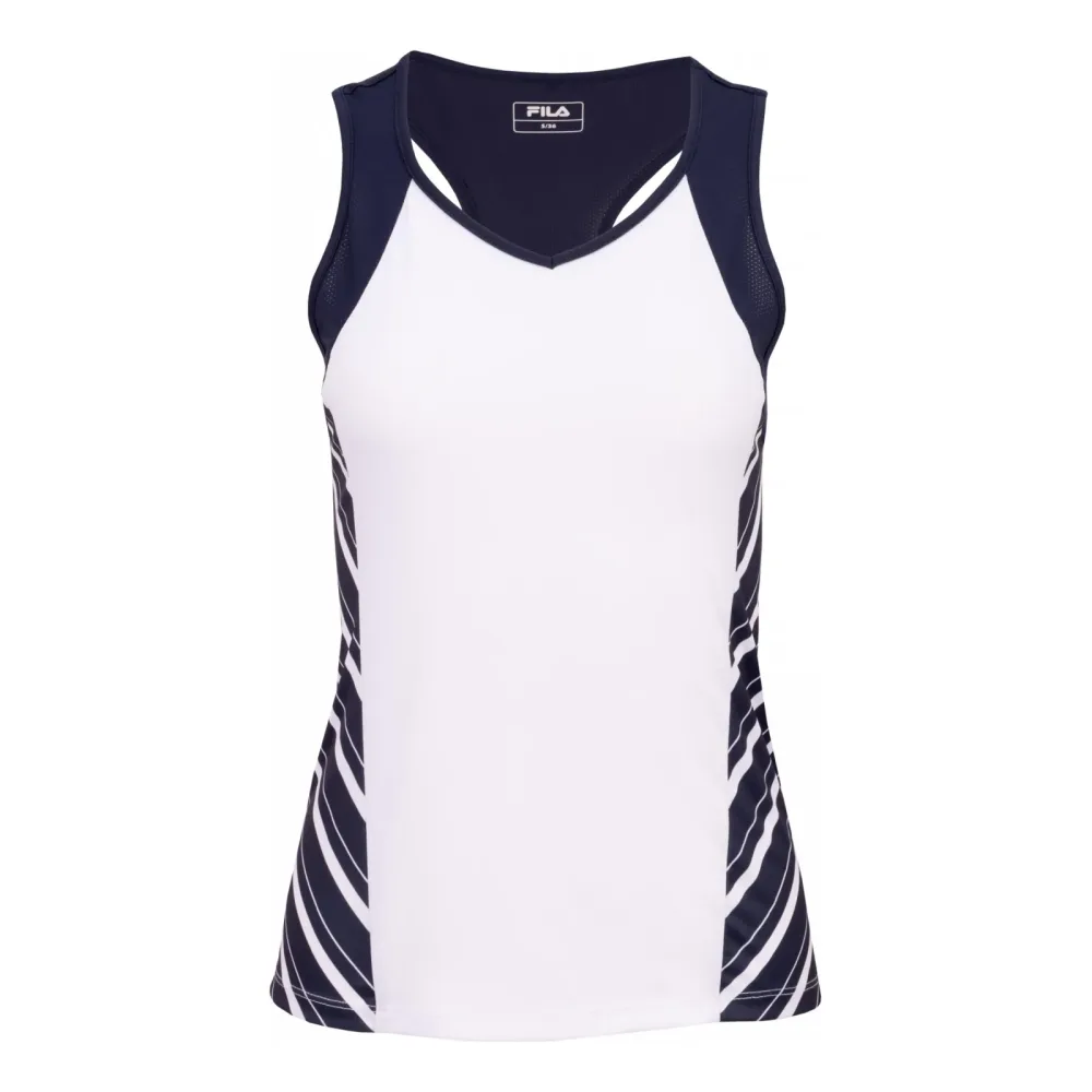 Fila Steffi Tank - Top Damen weiß, dunkelblau