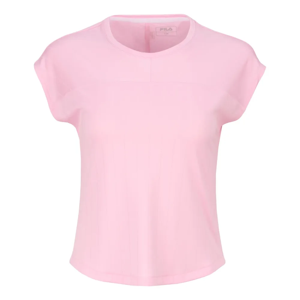 Fila Lum T-Shirt Damen - rosa