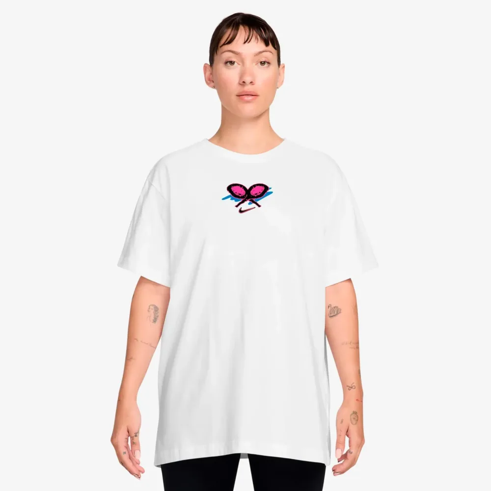 Nike Dri - Fit Slam Oversize T Shirt Damen weiß