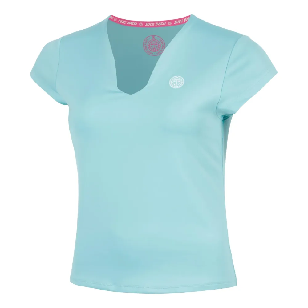 BIDI BADU Crew 2.0 V-Neck T-Shirt Damen-türkis