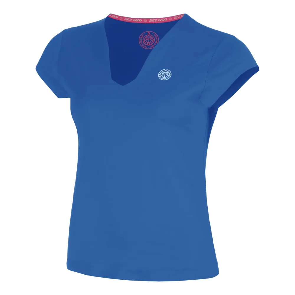 BIDI BADU Hey Laguna V-Neck T-Shirt Damen-blau