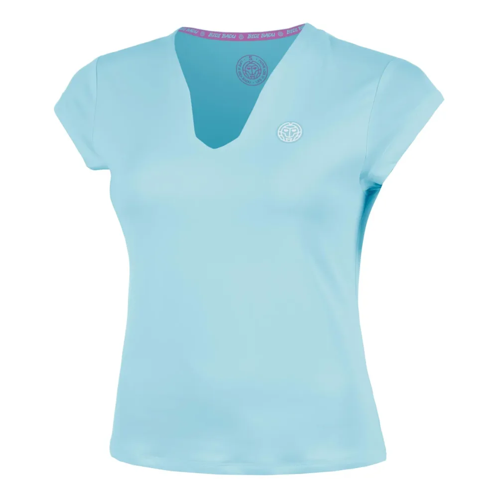BIDI BADU Out of Control V-Neck T-Shirt Damen-hellblau