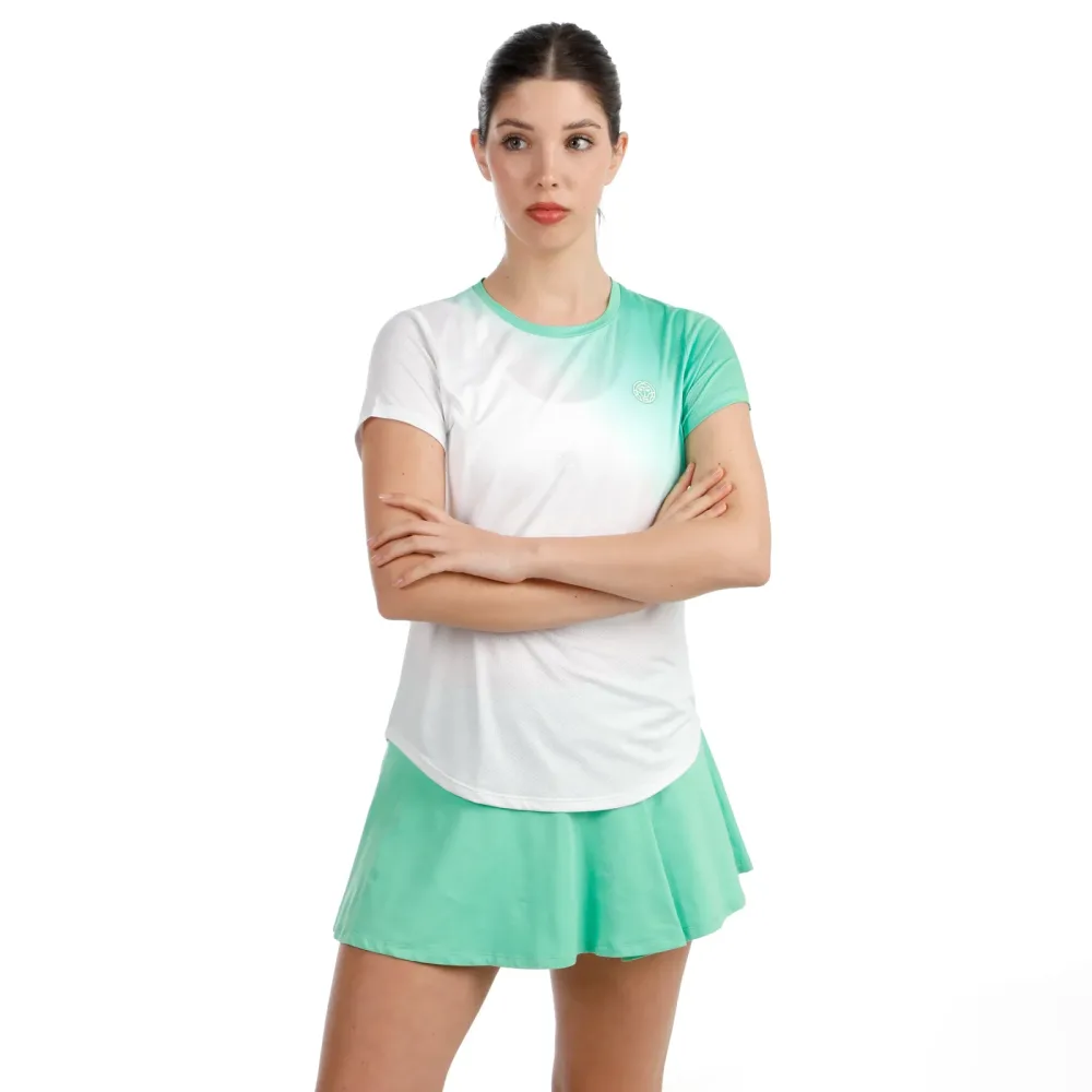 BIDI BADU Crew Fade 2.0 T-Shirt Damen-grün, weiß