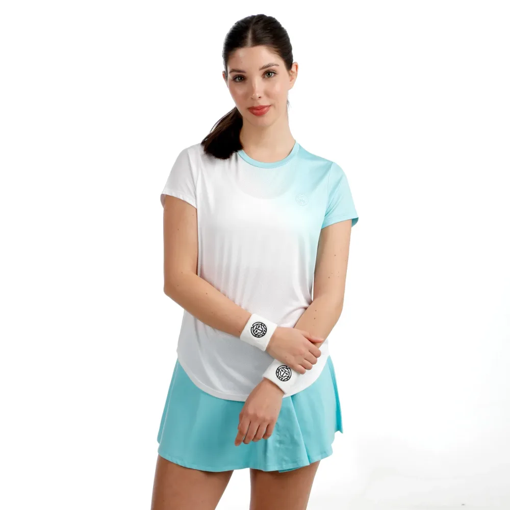 BIDI BADU Crew Fade 2.0 T - Shirt Damen türkis, weiß