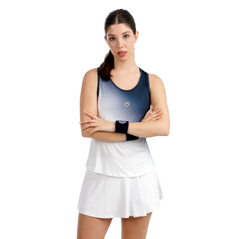 BIDI BADU Crew Racerback Tank - Top Damen dunkelblau, weiß