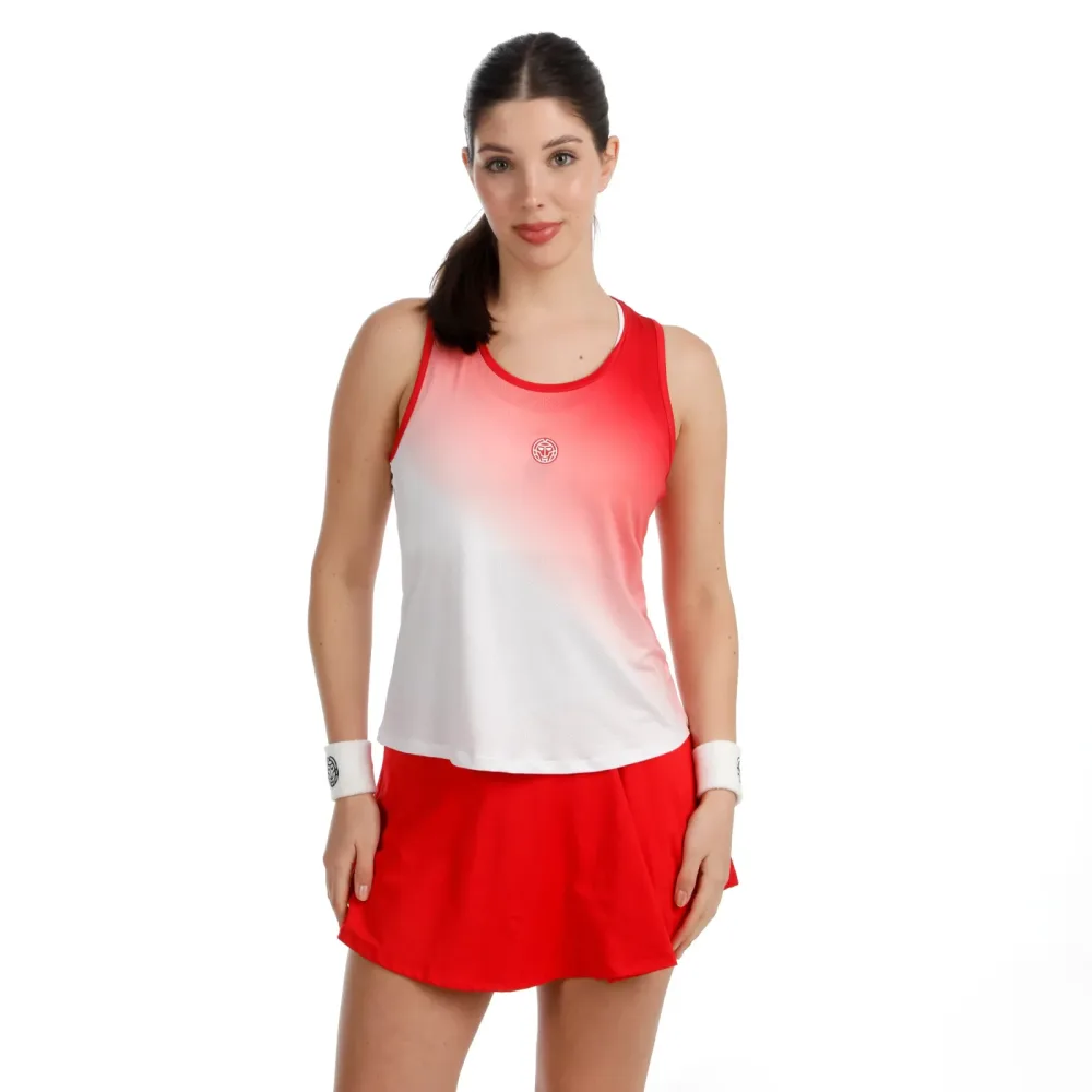 BIDI BADU Crew Racerback Tank - Top Damen rot, weiß
