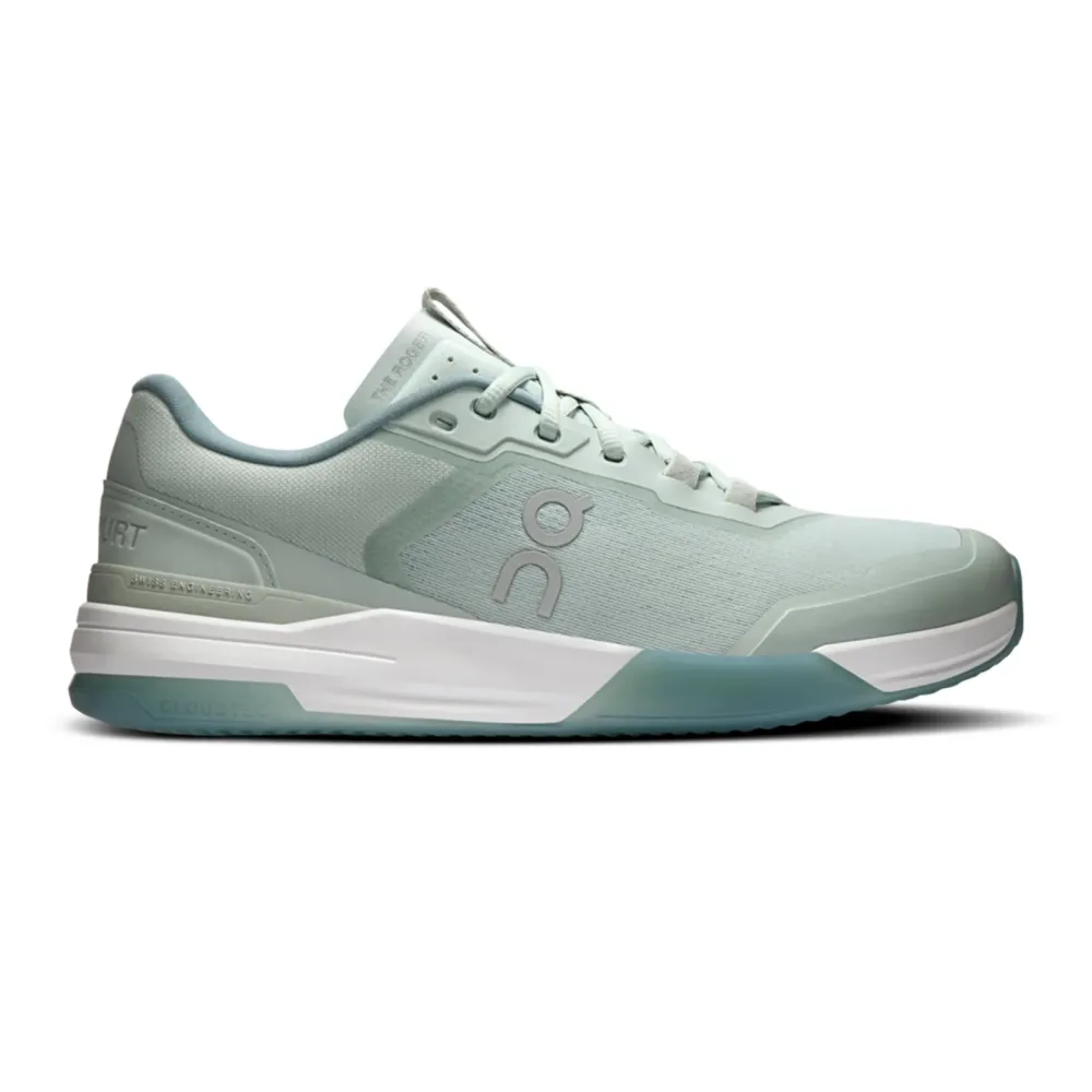 On THE ROGER ADV Pro Sandplatzschuh Herren - mint, weiß