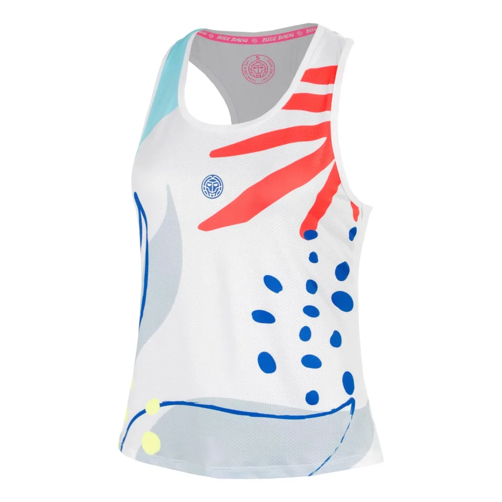 BIDI BADU Hey Laguna Racerback Tank - Top Damen weiß, mehrfarbig