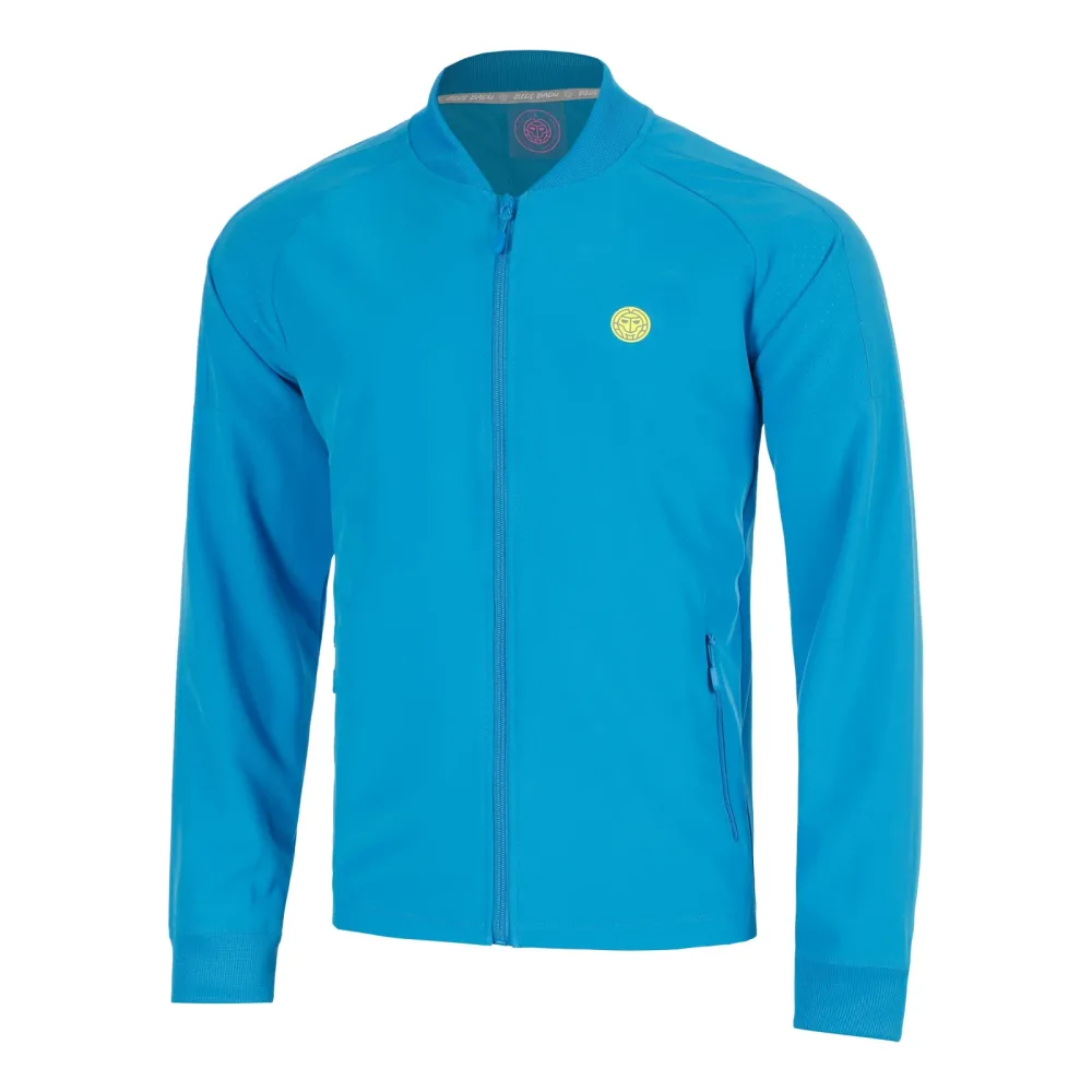 BIDI BADU Out of Control Jacket Trainingsjacke Herren - blau, neongelb