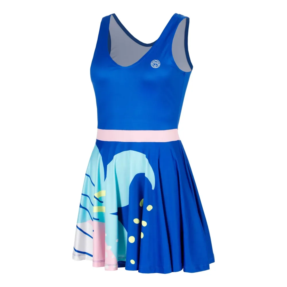 BIDI BADU Hey Laguna Kleid Damen-blau, mehrfarbig