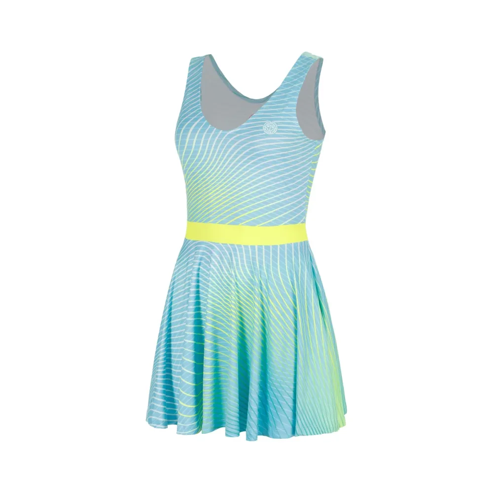 BIDI BADU Out of Control Kleid Mädchen-blau, neongelb