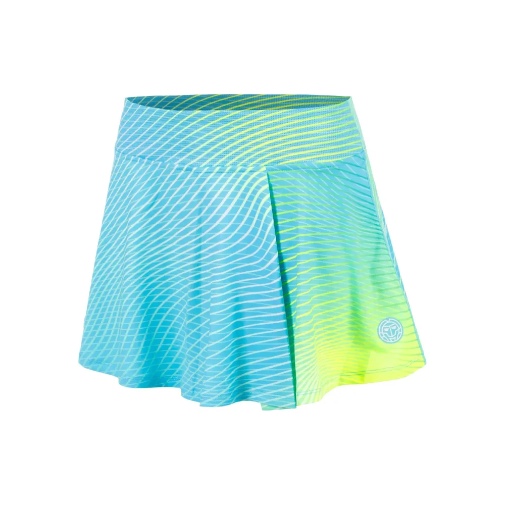 BIDI BADU Out of Control Wavy Rock Damen - hellblau, neongelb