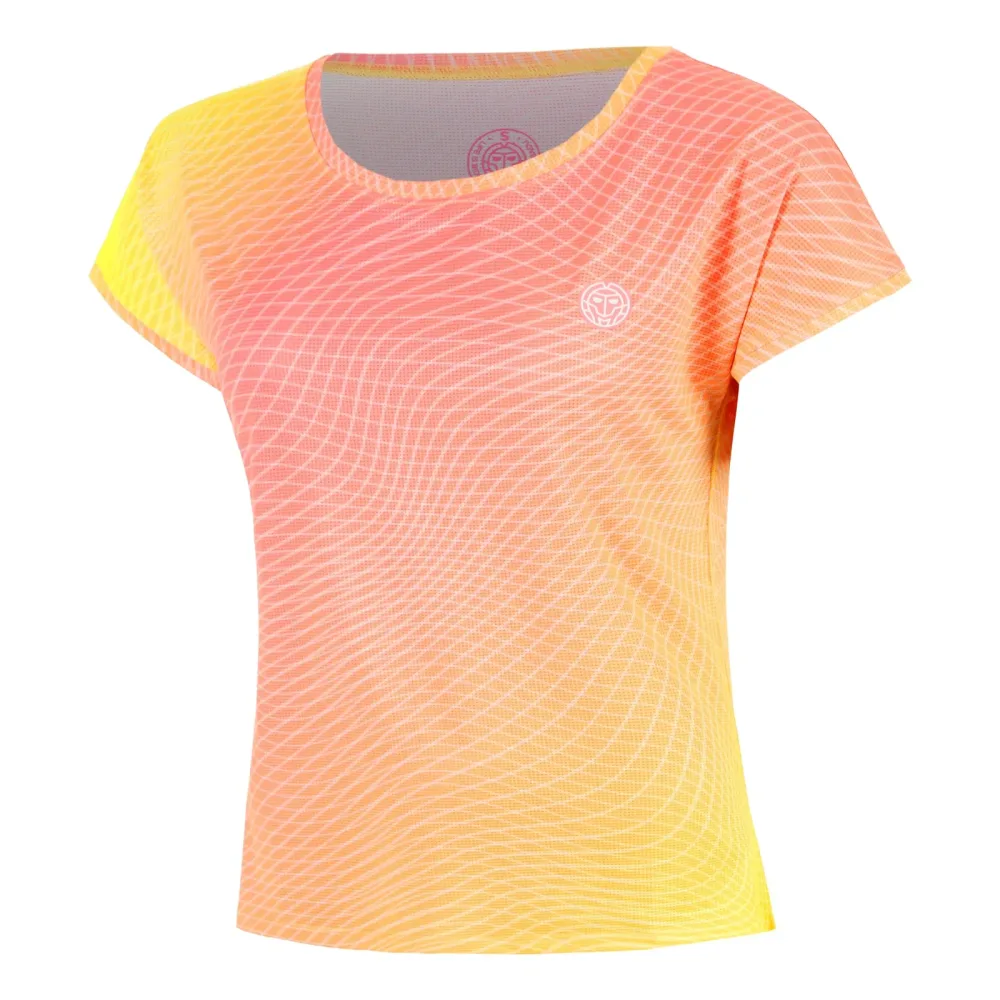 BIDI BADU Out of Control Capsleeve T-Shirt Damen-pink, neongelb