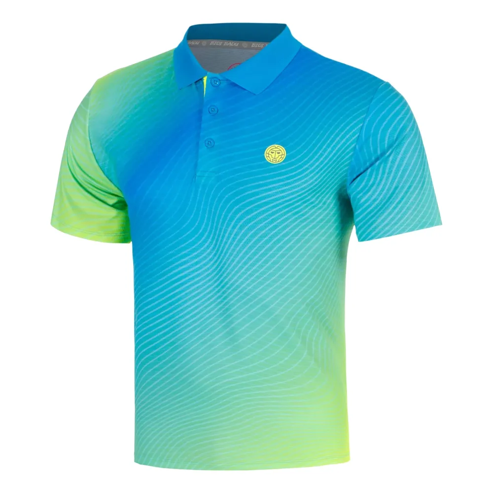 BIDI BADU Out of Control Polo Herren-blau, neongelb