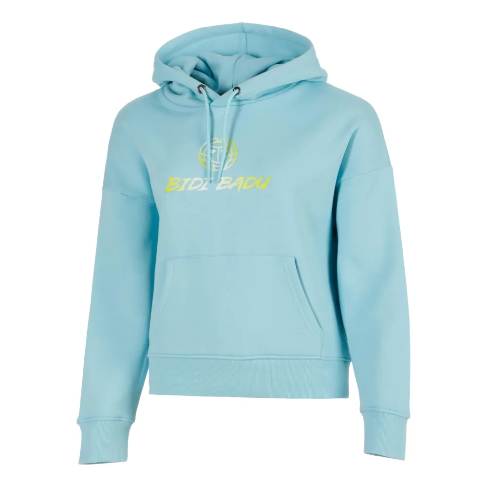 BIDI BADU Out of Control Logo Hoody Damen - blau