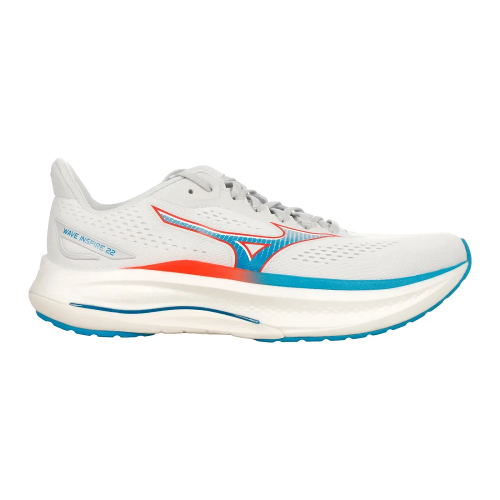 Mizuno Wave Inspire 22  Stabilitätsschuh Herren - creme, blau