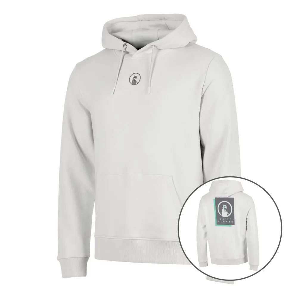 Quiet Please Joy Layer Hoody Herren - hellgrau, dunkelgrau