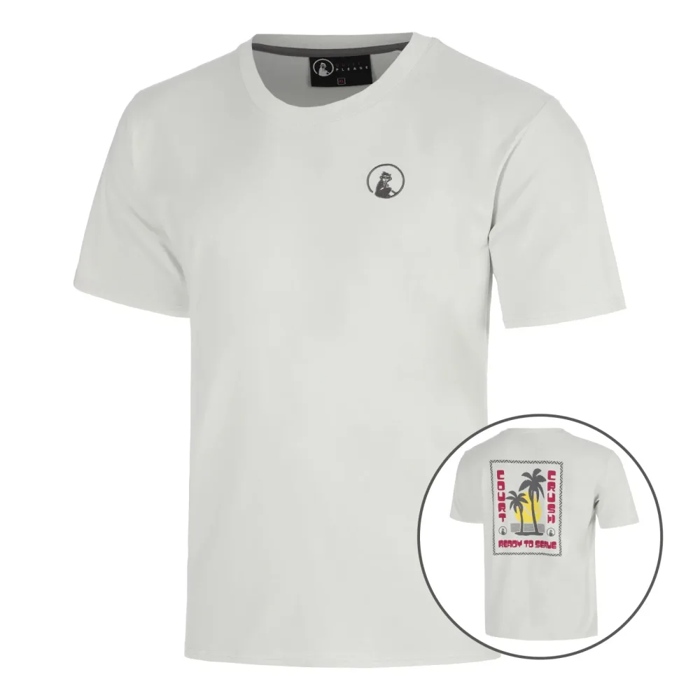Quiet Please Sunset T-Shirt Herren-hellgrau, dunkelgrau