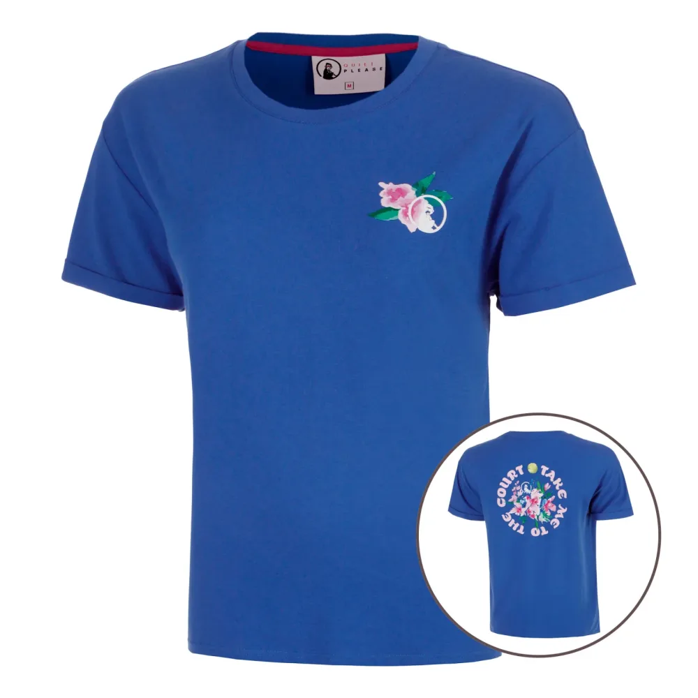 Quiet Please Crush TMTTC T-Shirt Damen-blau, weiß
