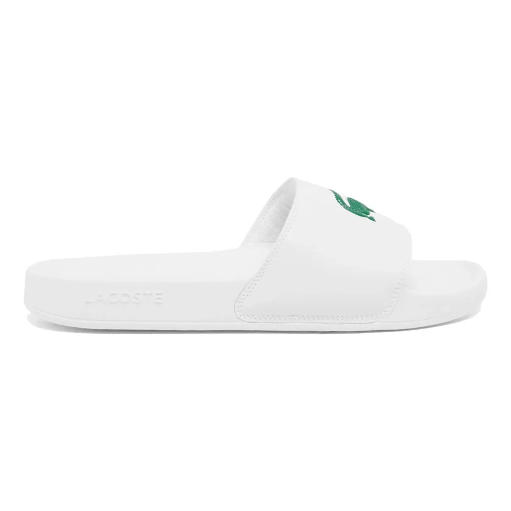 Lacoste Serve Badelatschen Herren - weiß, grün
