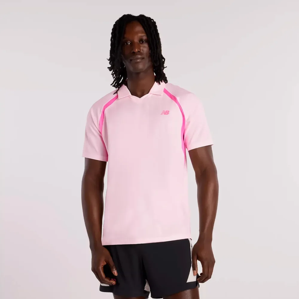 New Balance Tournament T - Shirt Herren rosa, weiß