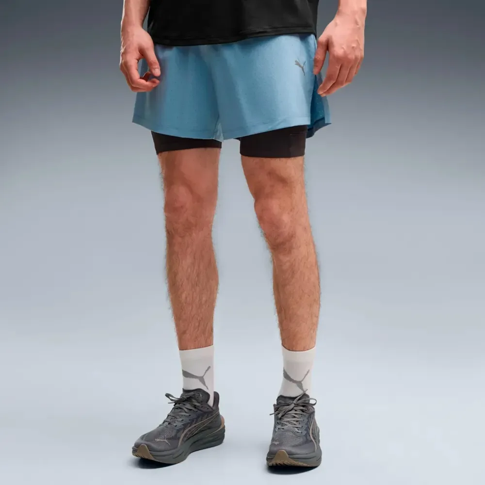 Puma Dreamrun DryCell 2in1 5in  Laufshorts Herren - blau