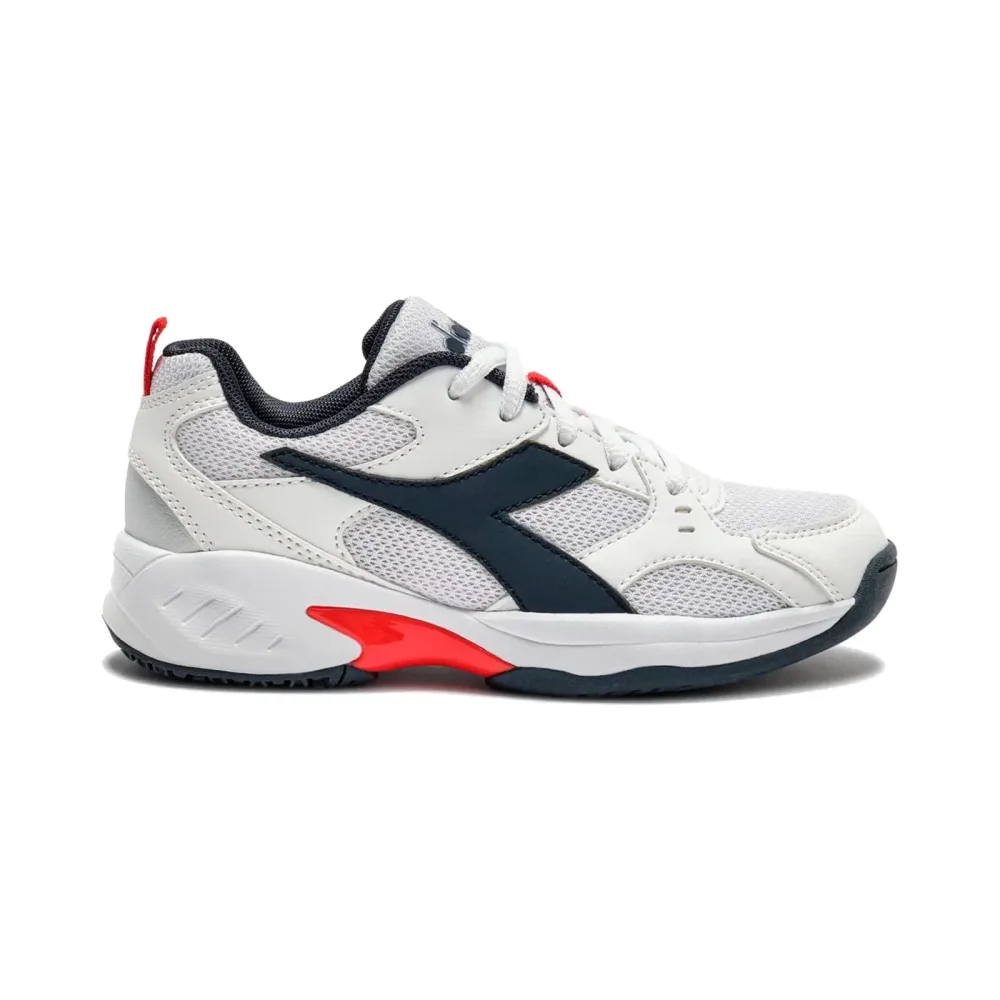 Diadora S. Challenge 6 Allcourtschuh Kinder - weiß, dunkelblau