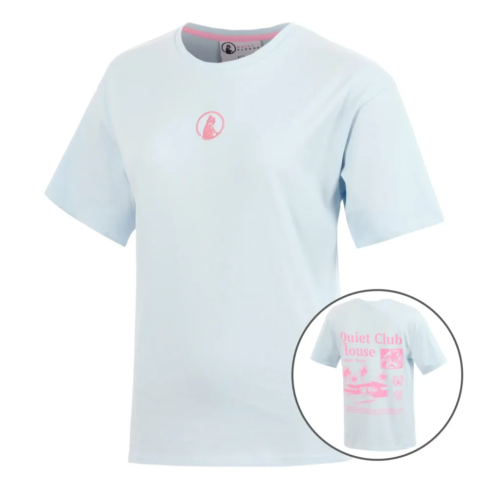 Quiet Please Club House Boyfriend T - Shirt Damen