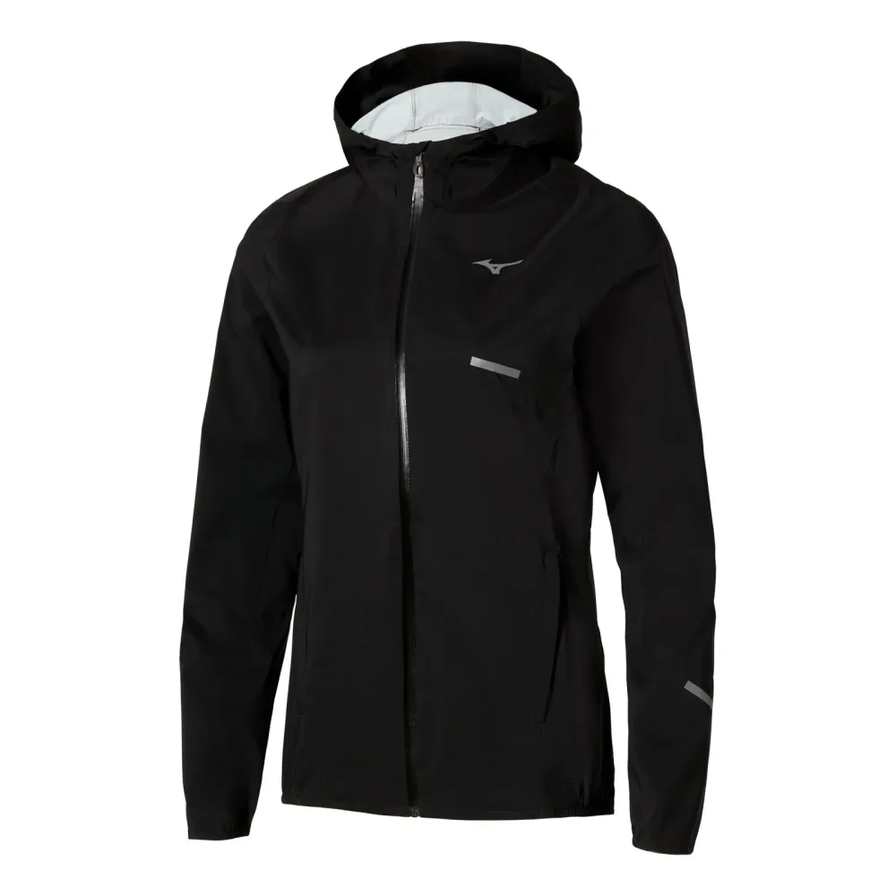 Mizuno Trail Waterproof 20K  Laufjacke Damen - schwarz