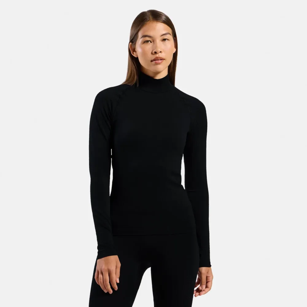 Odlo Damen Performance Warm Bl Turtle Neck Longsleeve