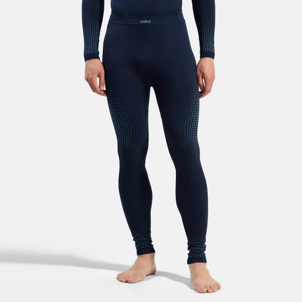 Odlo Performance Warm Base Layer Tights für Herren - Skilanglauf, Ski & Snow - marineblau, S