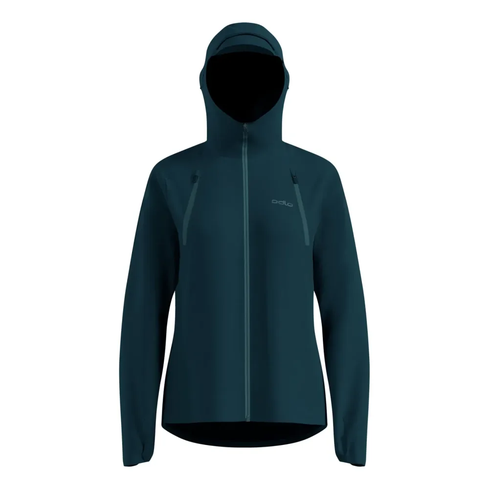 Odlo X-Alp Waterproof Pro Laufjacke für Damen - Trail Running, Wandern - marineblau, XL