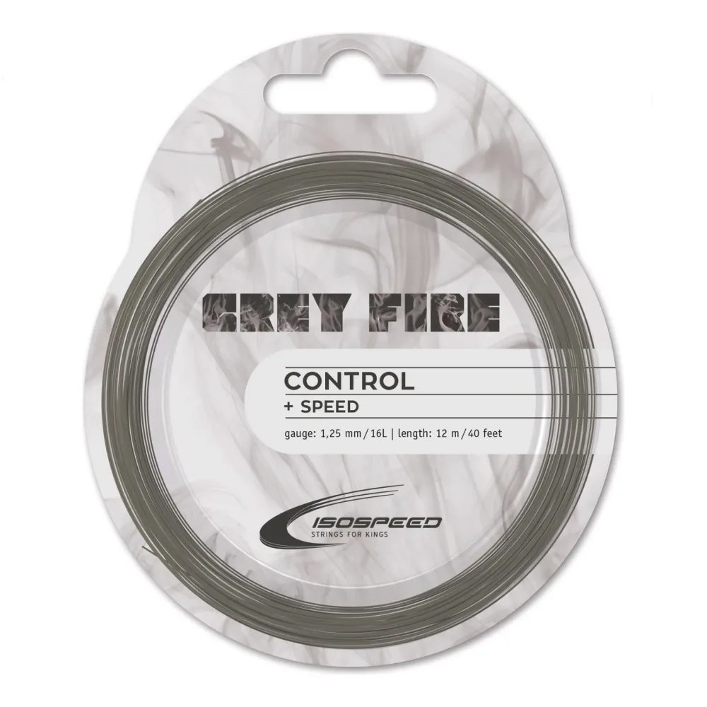 Isospeed Grey Fire Saitenset 12m - Grau