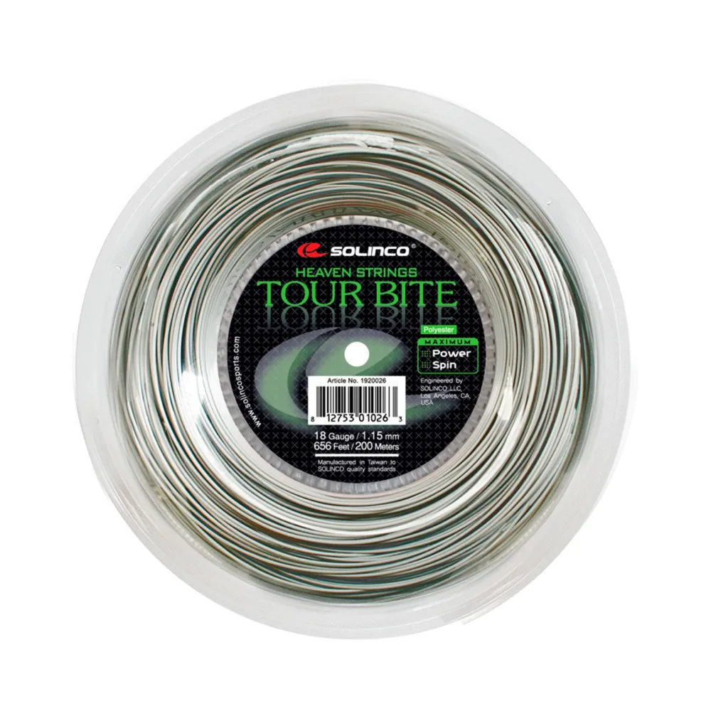 Solinco Tour Bite Saitenrolle 200m - Silber