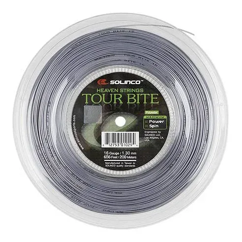 Solinco Tour Bite Saitenrolle 100m - Silber
