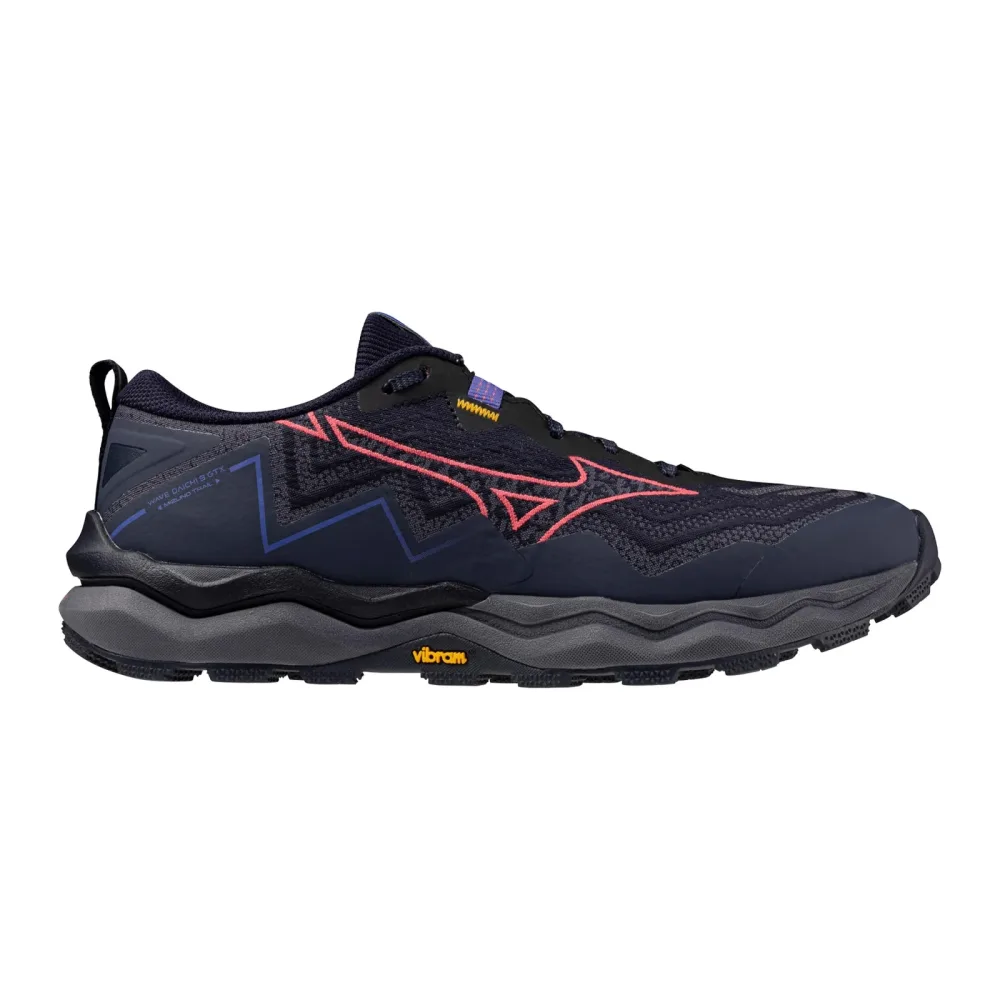 Mizuno Wave Daichi 9 GTX               Trailschuh Damen-dunkelblau, neonrot