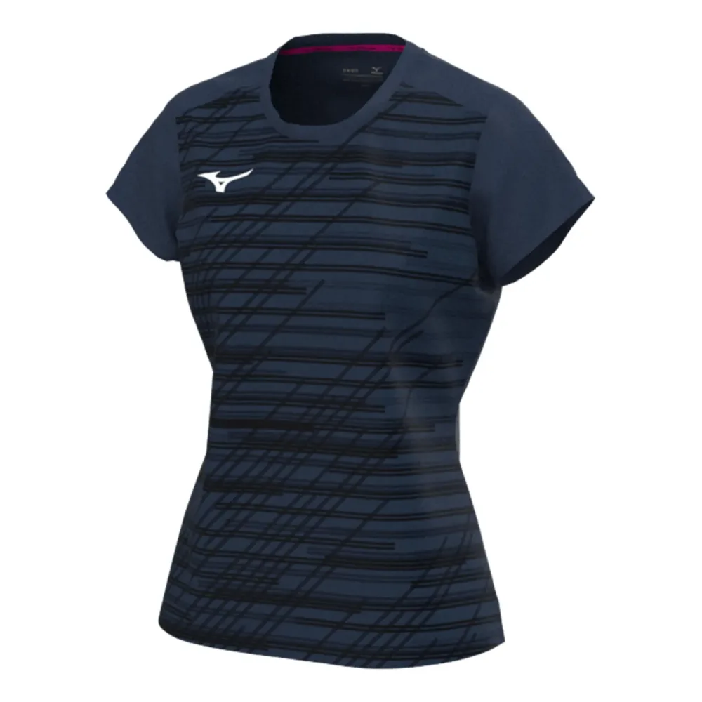 Mizuno Chiba T - Shirt Damen Dunkelblau