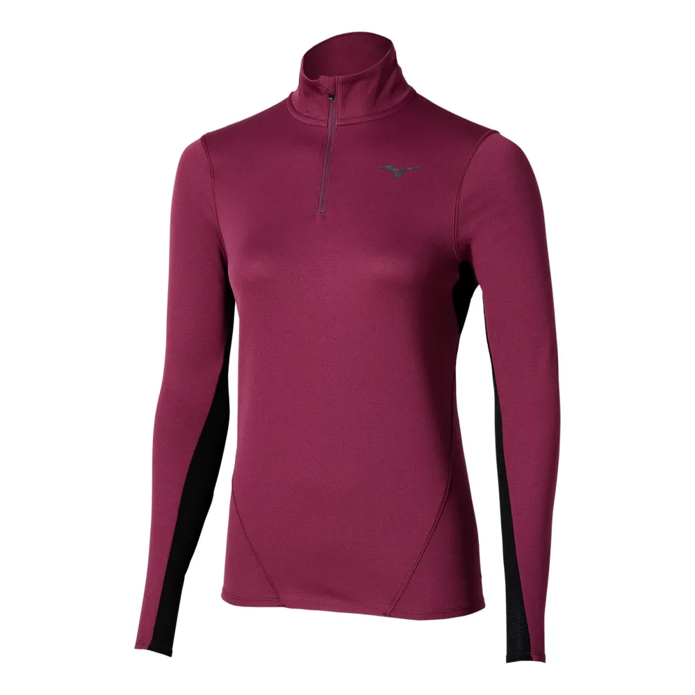 Mizuno Tech Thermal Charge Half Zip Laufshirt Damen-Lila
