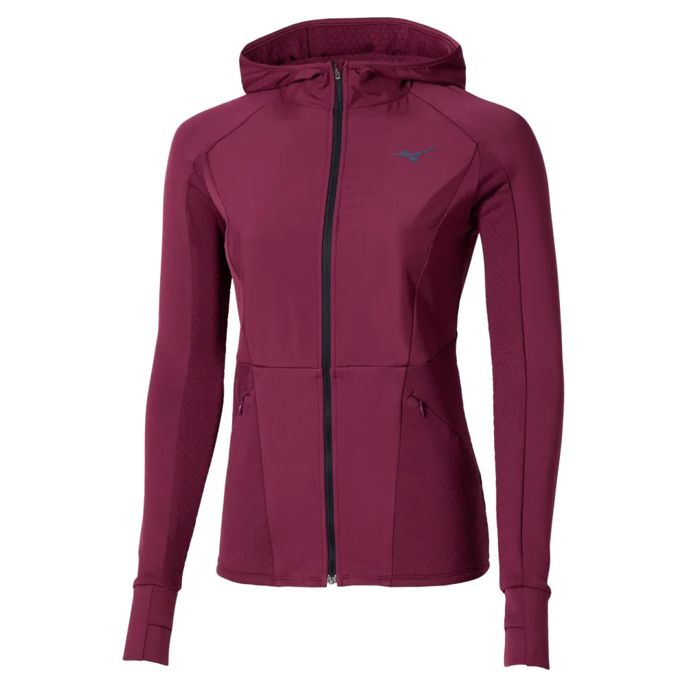 Mizuno Active Warmalite Hybrid Full Zip Laufshirt Damen-Lila