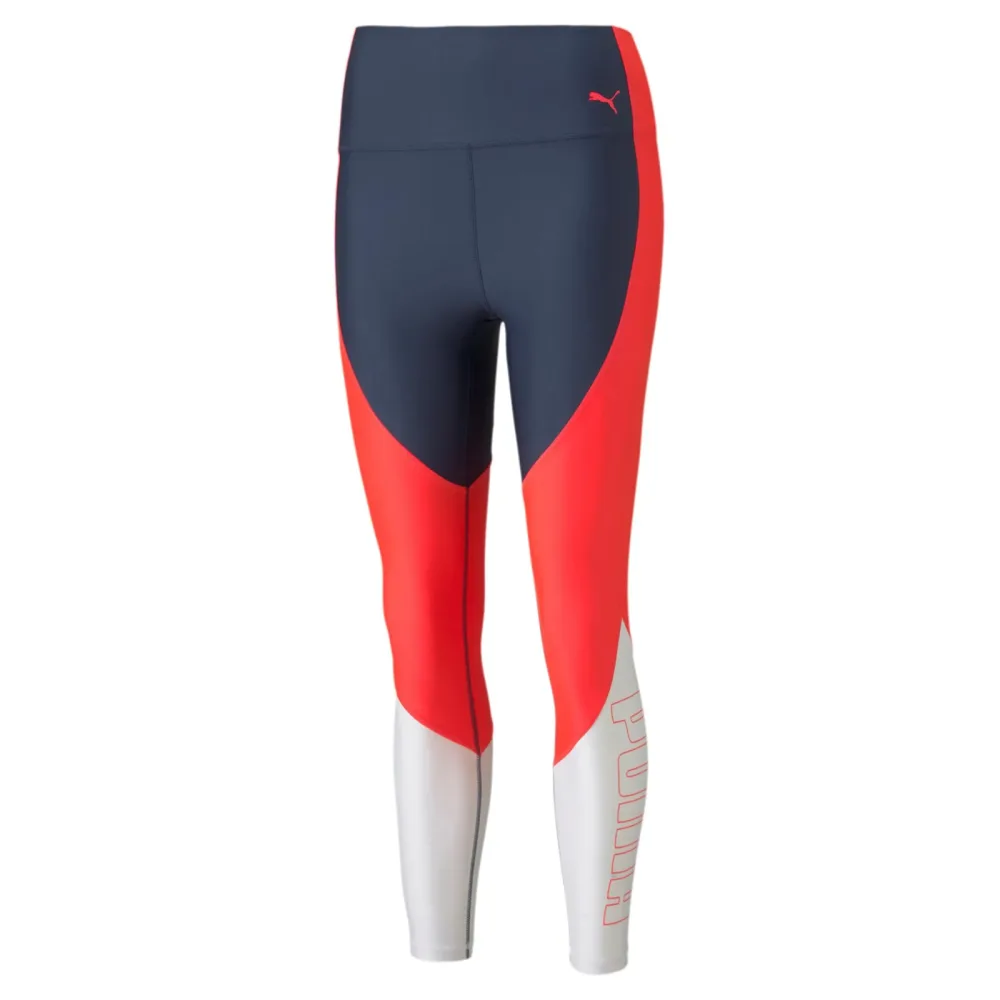 Puma Eversculpt Logo High Waist Tight Damen - dunkelblau, mehrfarbig