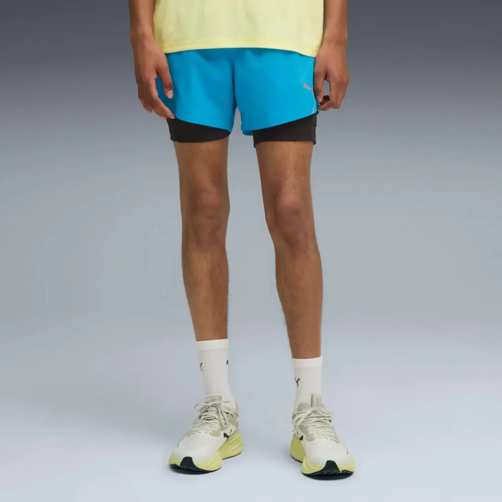 Puma Ultraweave 2in1 5in Laufshorts Herren-Blau