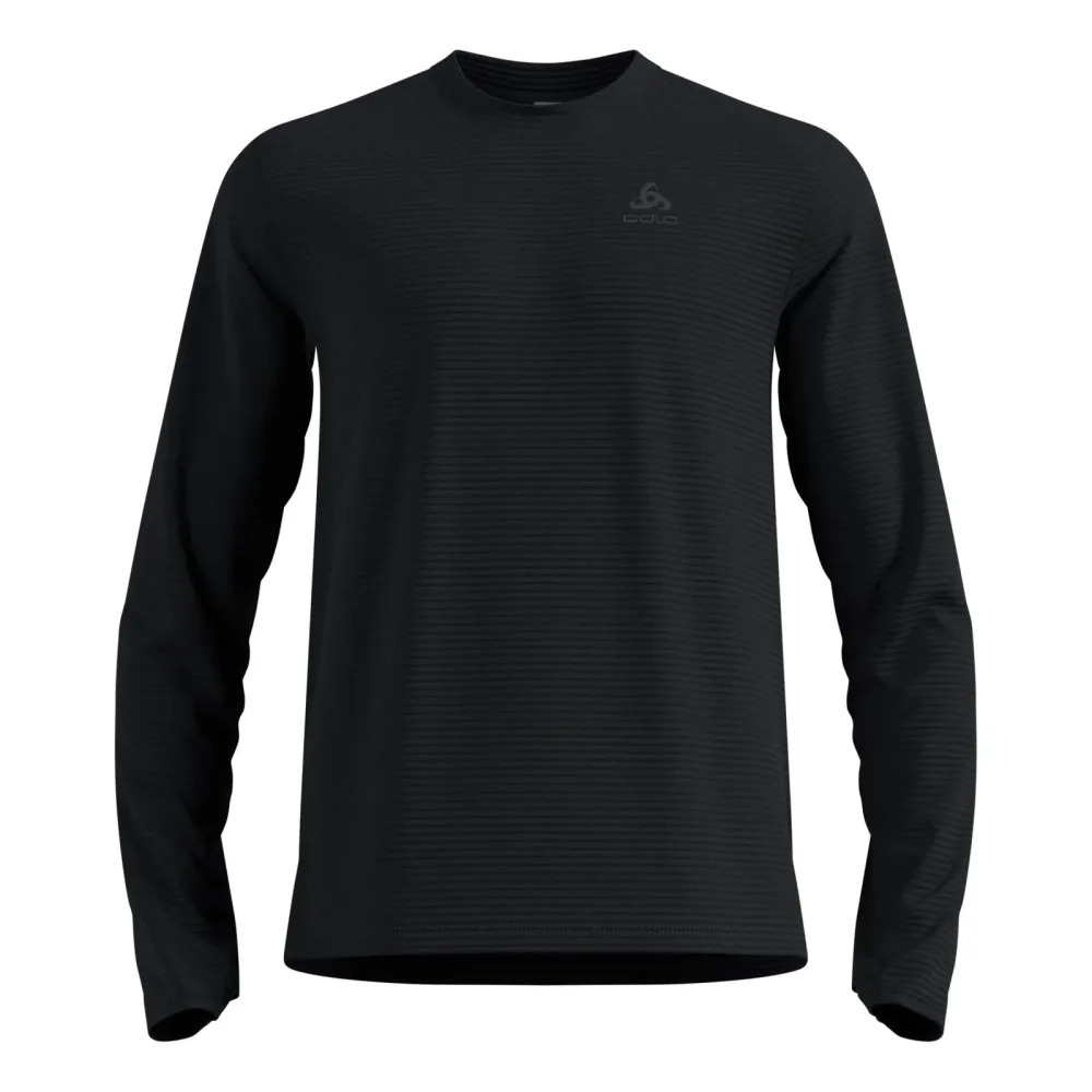 Odlo Essential Thermal Lauf-Mid Layer für Herren - Trail Running, Running - schwarz, XXL