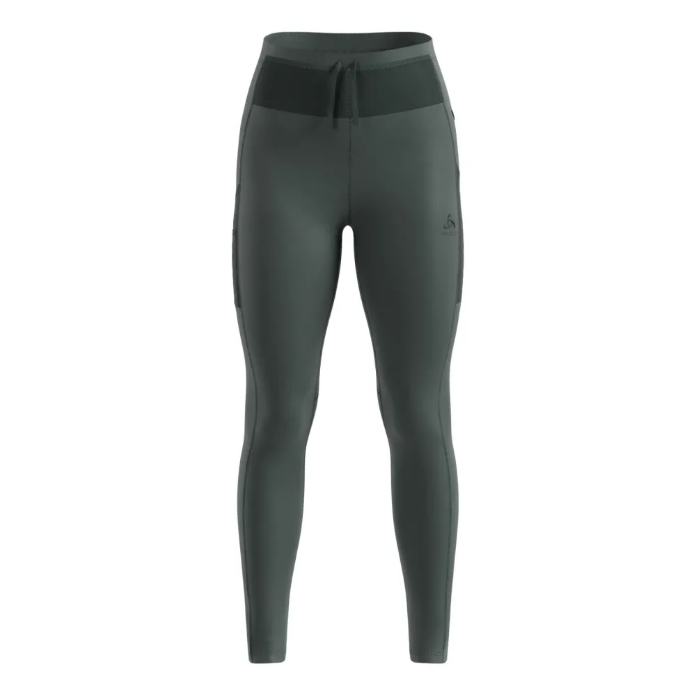 Odlo X-Alp Cargo Winter Lauftights für Damen - Trail Running, Running - grün, S