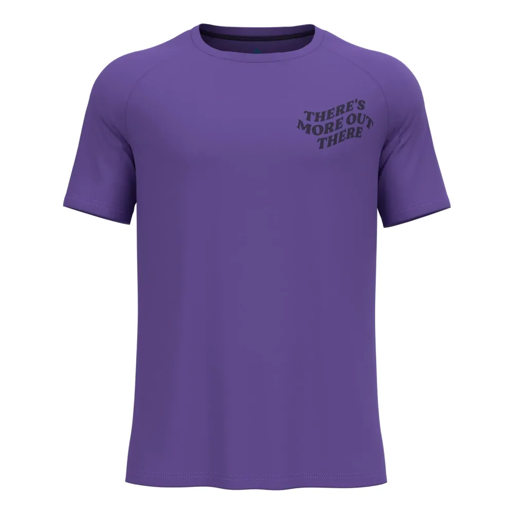 Odlo Essential Print Laufshirt Herren-Lila