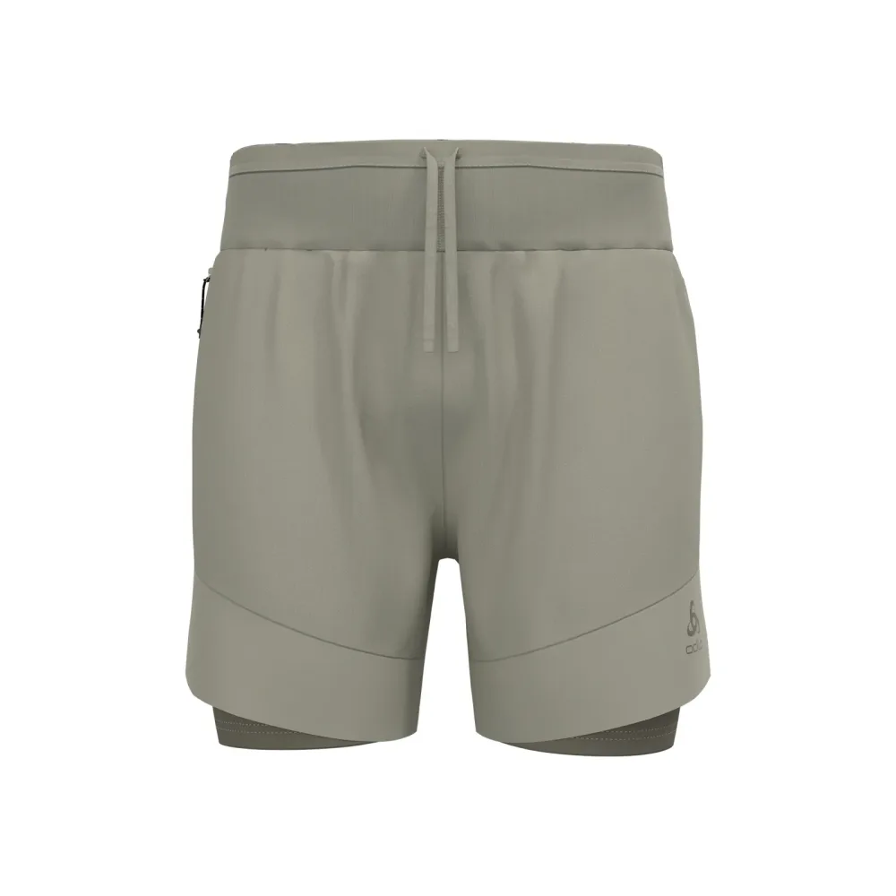 Odlo X-Alp Trail 6in 2in1 Laufshorts Herren-Grau