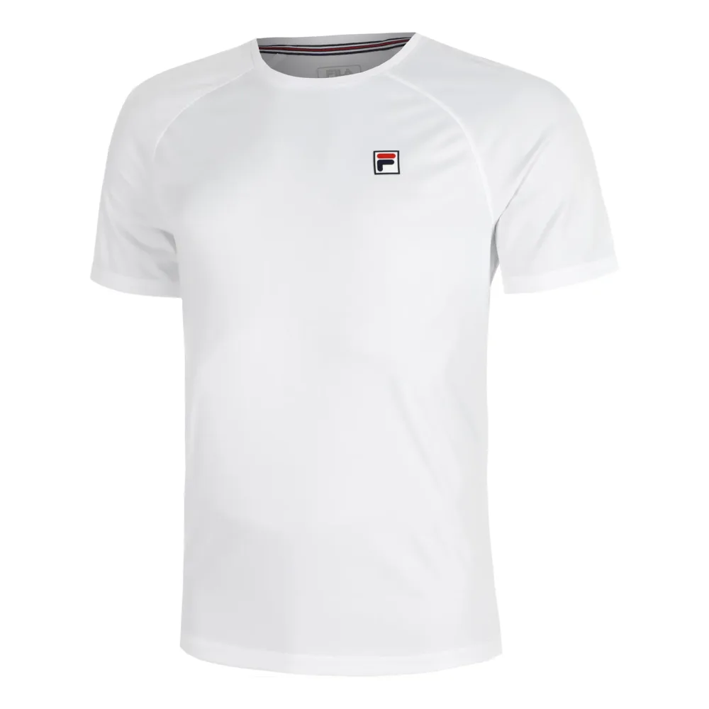 FILA Holger Herren Tennisshirt Weiss, Herren, Größe: XL