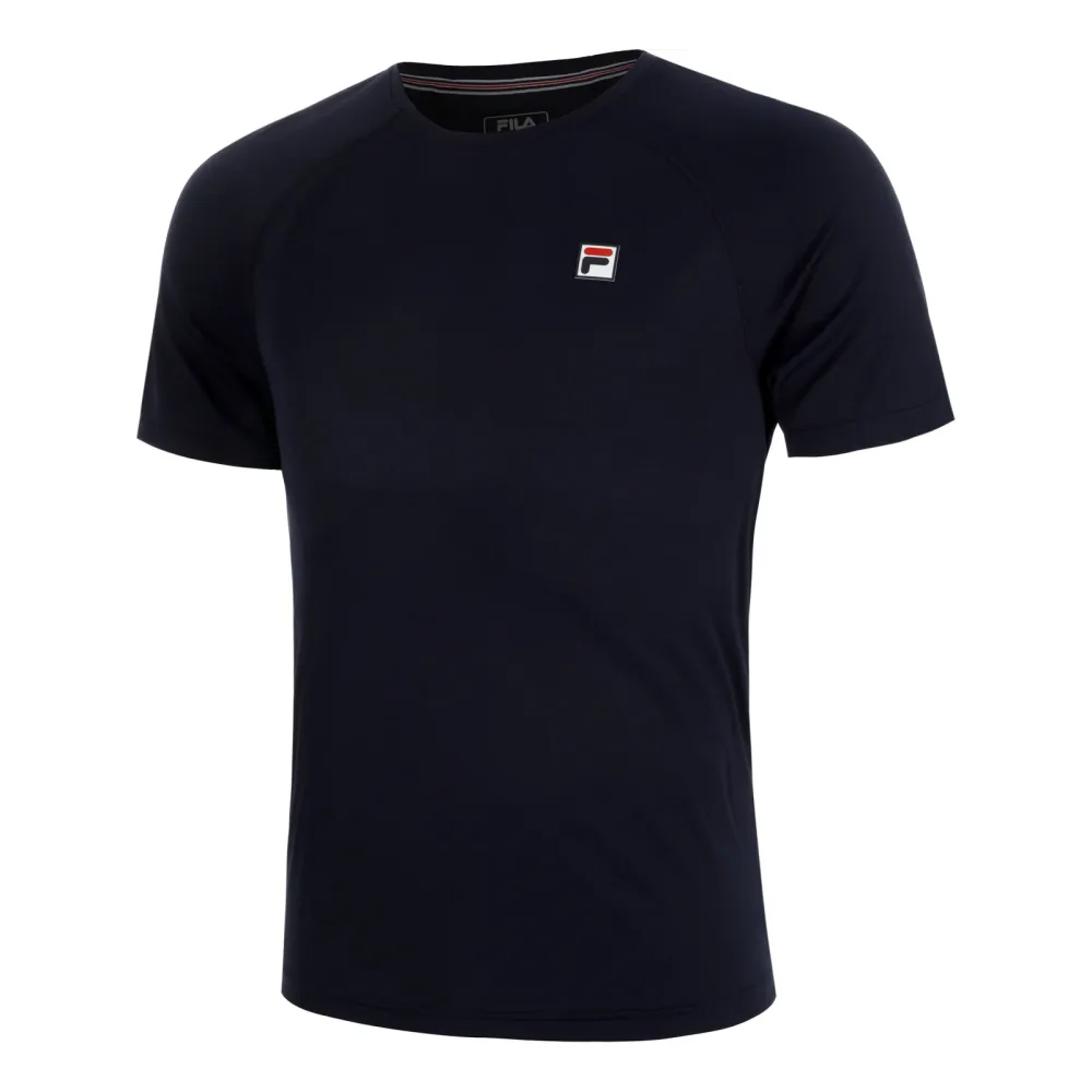 FILA Holger Herren Tennisshirt Blau, Herren, Größe: S