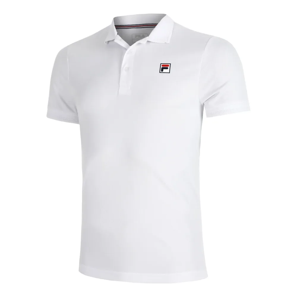 FILA Hermano Herren Tennisshirt Weiss, Herren, Größe: XL