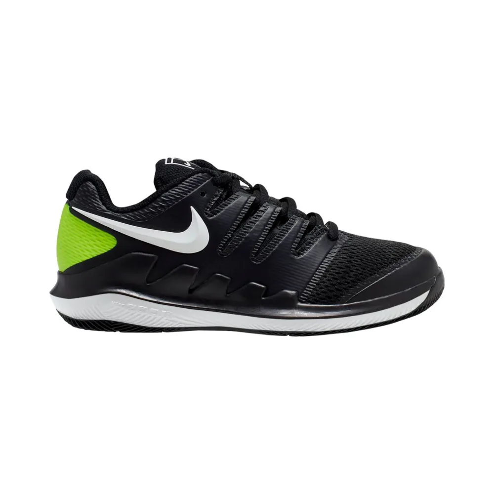 Nike Vapor X Allcourtschuh Kinder - schwarz, weiß