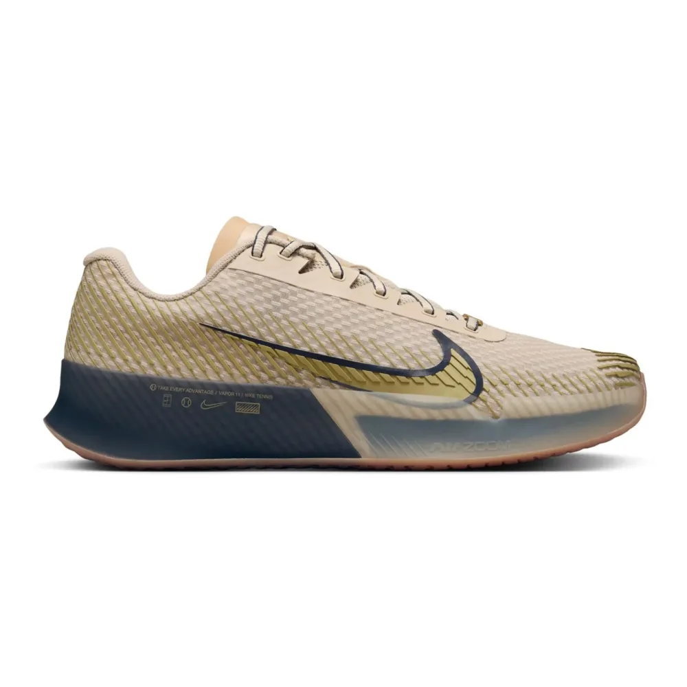 Nike Air Zoom Vapor 11 Premium Allcourtschuh Herren - Beige, Dunkelblau